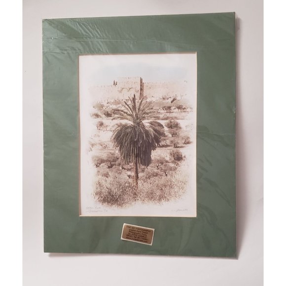ISRAEL GOLDEN GATE JERUSALEM Fine Art Photography hand tinted 1/100 Print signed - Picture 1 of 4